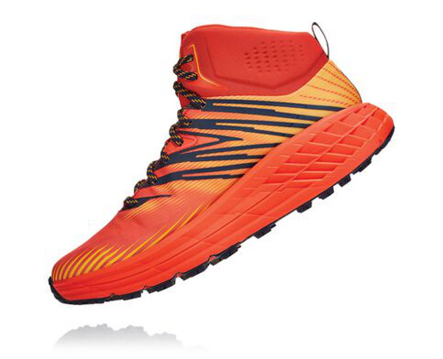 Hoka One One Trailove Tenisky Panske Červené - Speedgoat Mid GORE-TEX 2 - 81639-RLXS